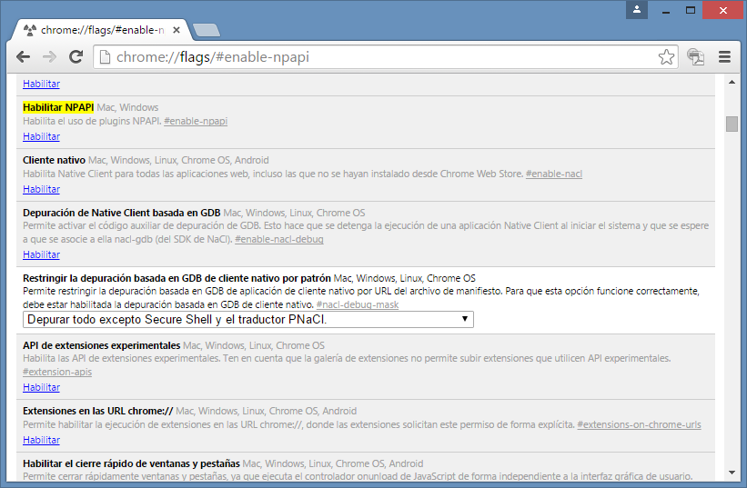 habilitar java no chrome mac